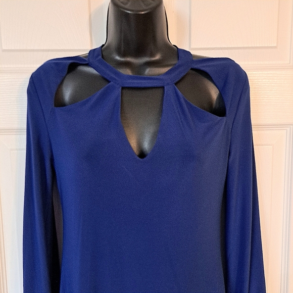 Norma Kamali for Everlast Blue Star Cutout Dress - Picture 2 of 6